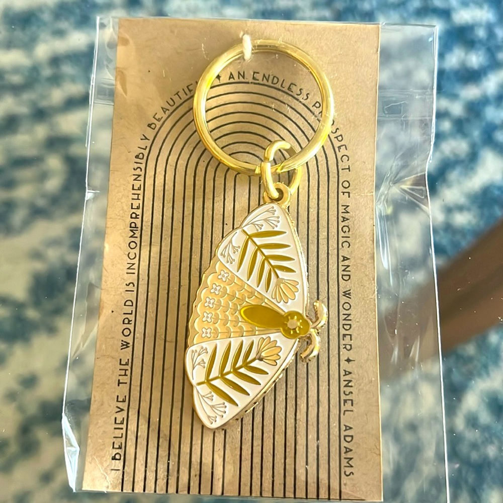 Oh. little. wren Butterfly key ring